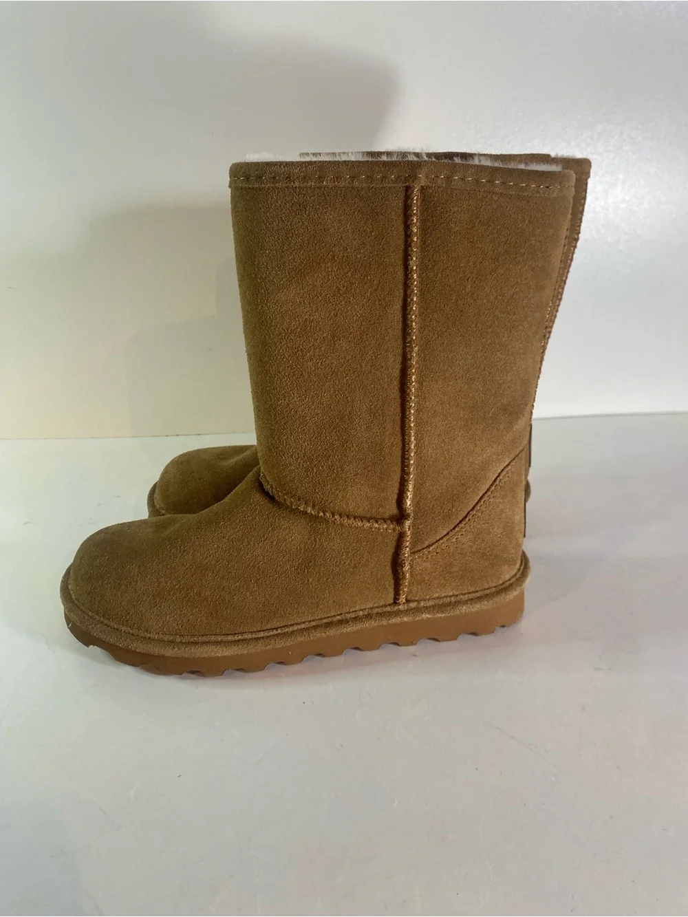 Bearpaw Elle Shearling & Wool Blend Lining Short Boots Size 7